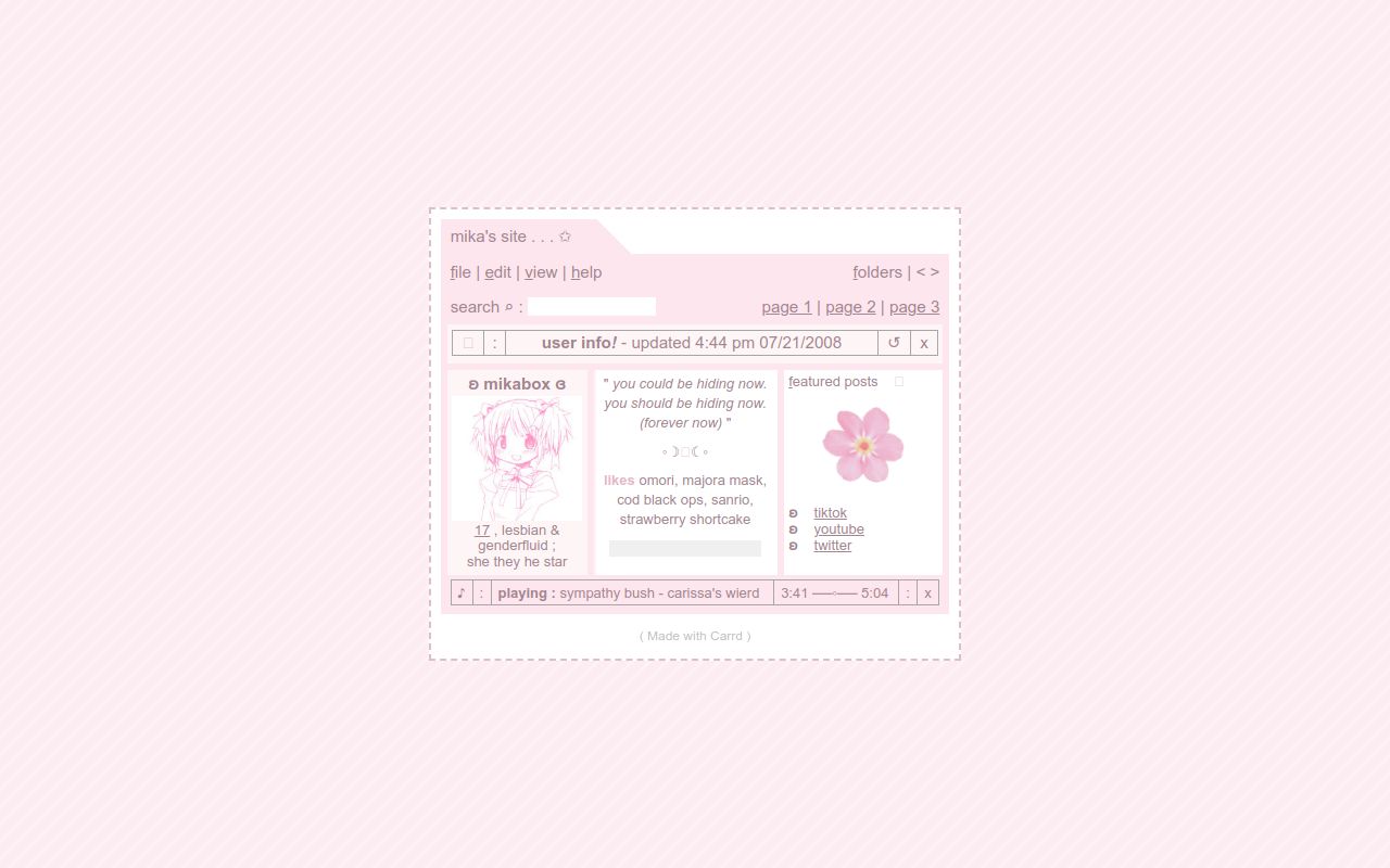 m1kabox's tweet card. hehe