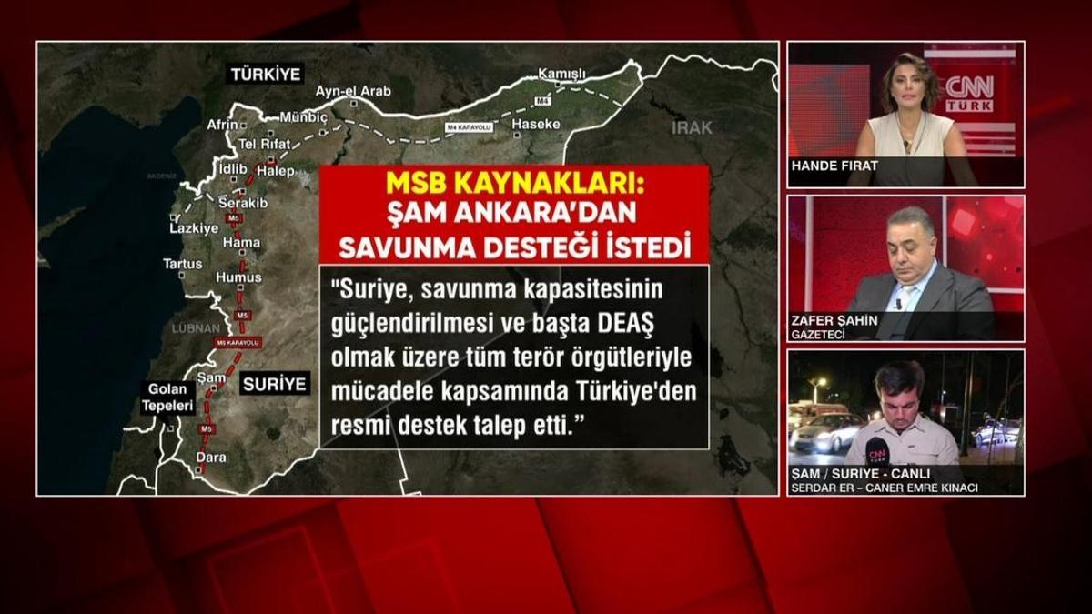 handefrt's tweet card. Son Dakika Türkiye Gündem Haberleri - Milli Savunma Bakanlığı (MSB), Suriye yönetiminin Türkiye'den resmi düzeyde askeri destek talep ettiğini açıklamıştı. P...