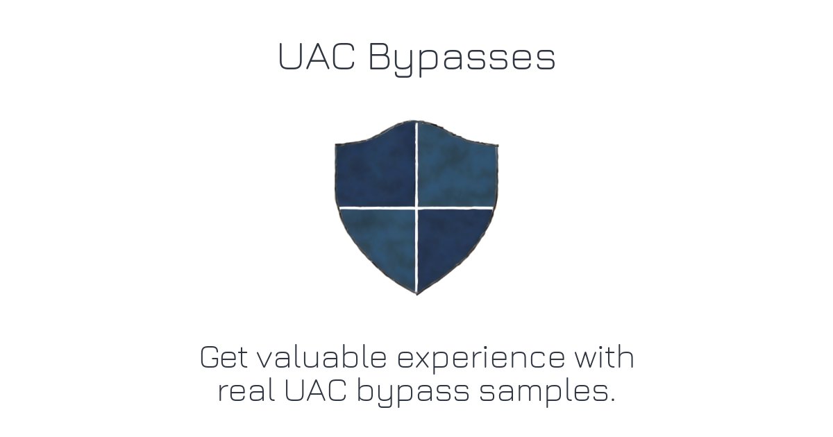 ACEResponder's tweet card. ##### Prerequisites: * [OpenSearch Tutorial](/learn/opensearch-tutorial) * [Windows Logons](/learn/opensearch-tutorial) Welcome to this module on UAC Bypasses. User Account Control (UAC) is a...