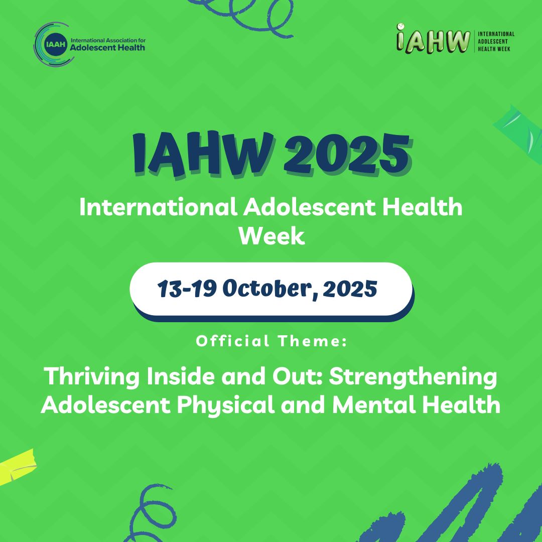 EngozyO's tweet card. 📢 Excited to announce the theme for International Adolescent Health Week (IAHW) 2025: “Thriving Inside and Out: Strengthening Adolescent Physical and Mental Health.” This year’s theme calls on all...