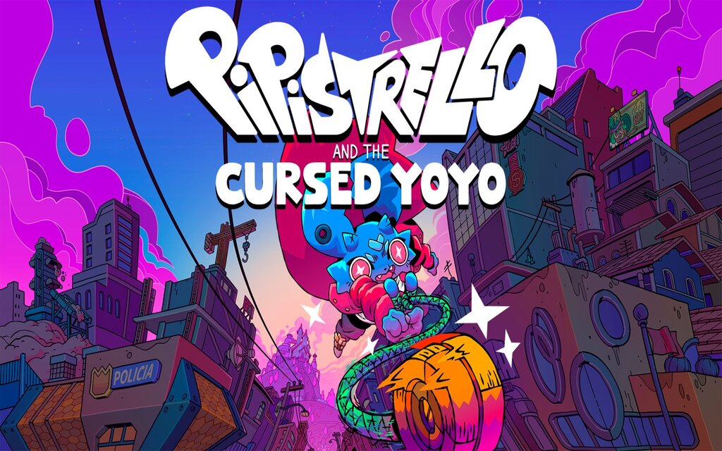 33bitsES's tweet card. Pipistrello and the Cursed Yoyo de la mano del estudio brasileño Pocket Trap nos presenta una aventura que no va a dejarnos indiferentes.