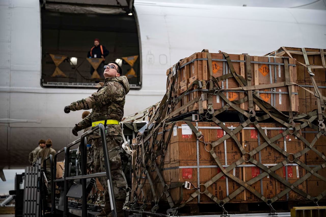 DefenseDaily's tweet card. The State Department has approved over $650 million in potential deals with Ukraine for maintenance and sustainment of various weapon systems. The four