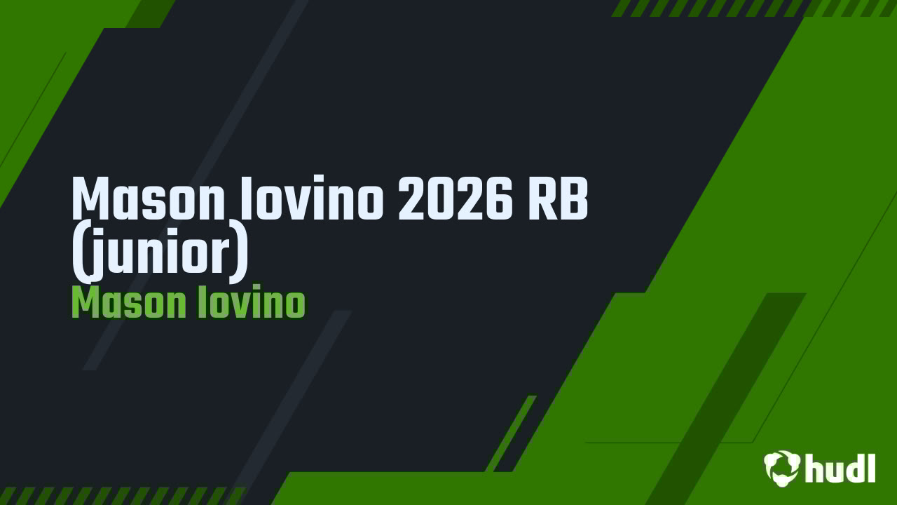 IovinoMason's tweet card. Mason Iovino 2026 RB (junior)