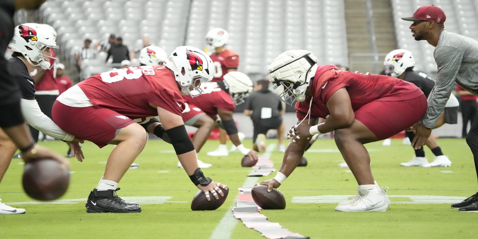 azcentral's tweet card. The Arizona Cardinals' starters are already established at the most important positions. Still, there are some depth chart battles worth watching.