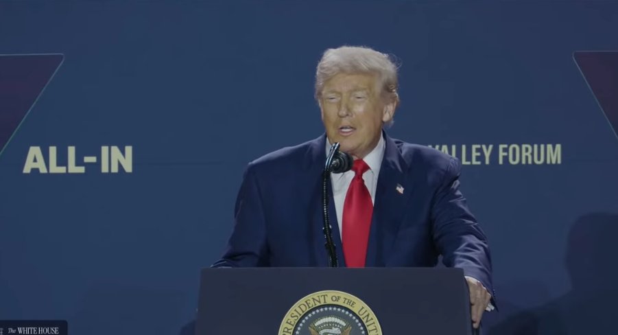 SiliconANGLE's tweet card. In AI Action Plan speech, Trump reveals he considered breaking up Nvidia - SiliconANGLE