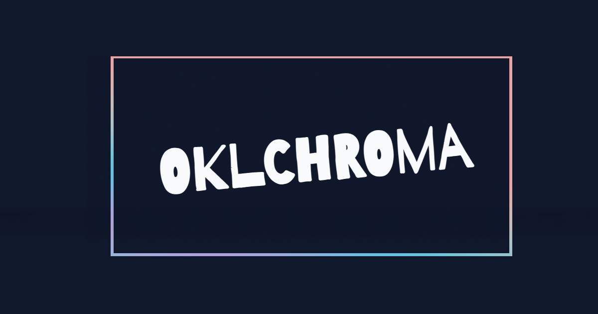 utilitybend's tweet card. Create harmonious color patterns with Oklchroma, a powerful OKLCH-based color scale generator for designers and developers.