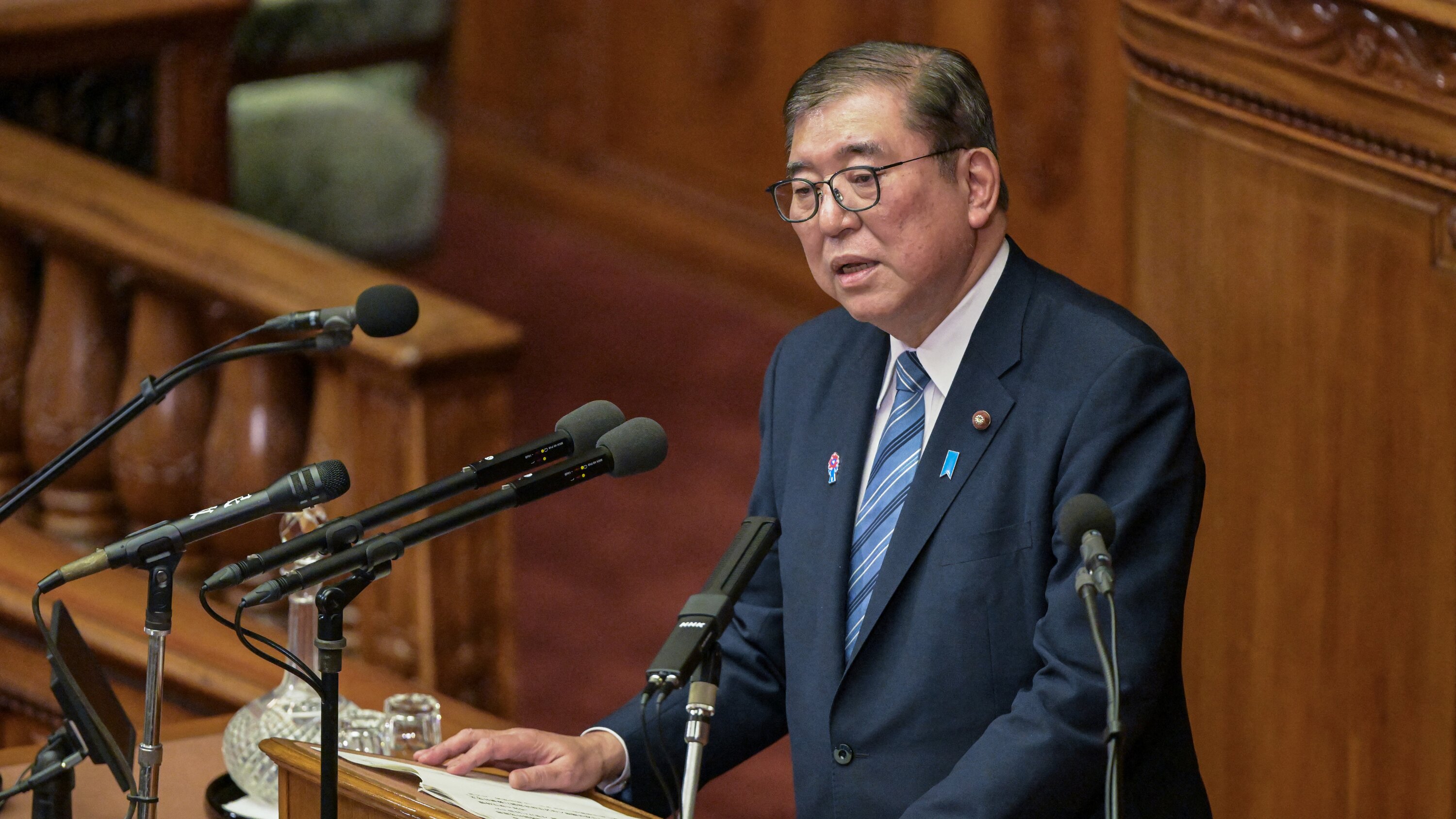 USJBC's tweet card. Prime Minister Shigeru Ishiba is hoping for reassurances Friday that the alliance is still strong. But in this White House, even a meet-and-greet can be a gamble.