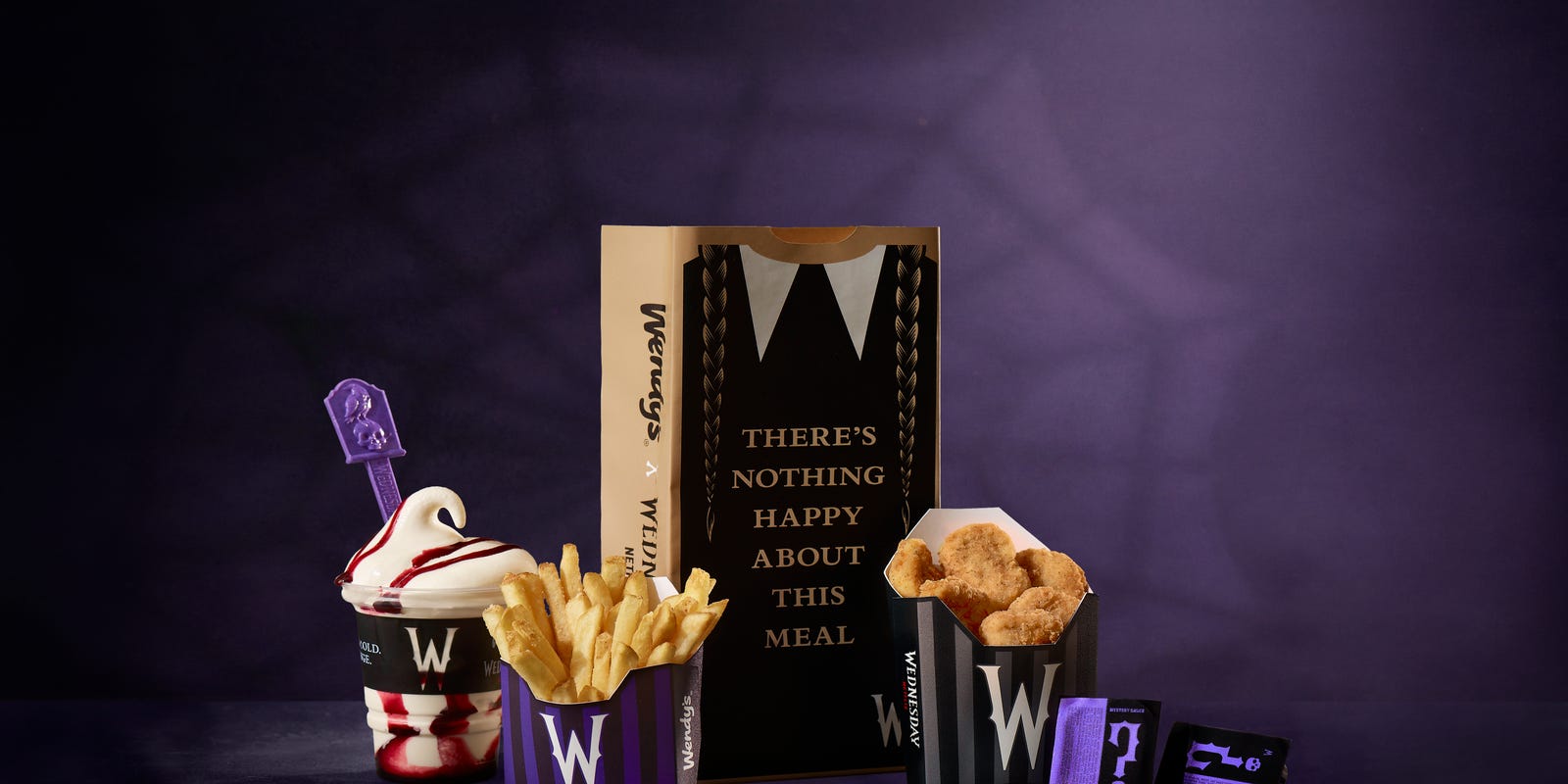 CantonRepdotcom's tweet card. Wendy's on July 23 unveiled new menu items inspired by hit Netflix show "Wednesday." Here's when the items will be available to order.