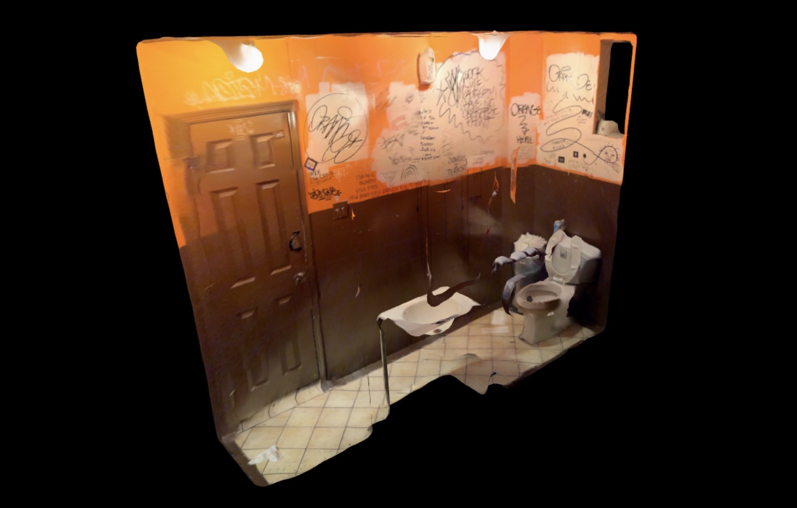 creativeapps's tweet card. The Restroom Archive is an ongoing case study that aims to document and celebrate the public restroom. The scans are meant to capture the humorous, chaotic, and often scary nature of these uniquely...