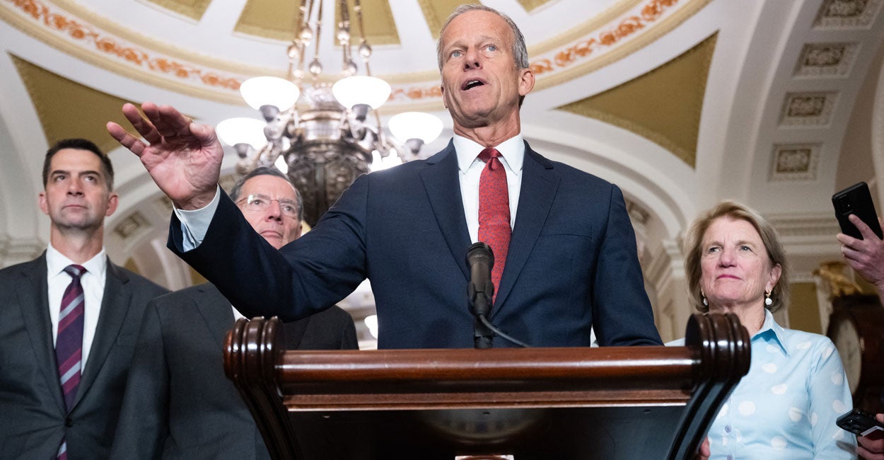 RobertBluey's tweet card. Senate Republicans are teeing off on Democrats’ obstruction of President Donald Trump’s judicial and executive branch nominees.