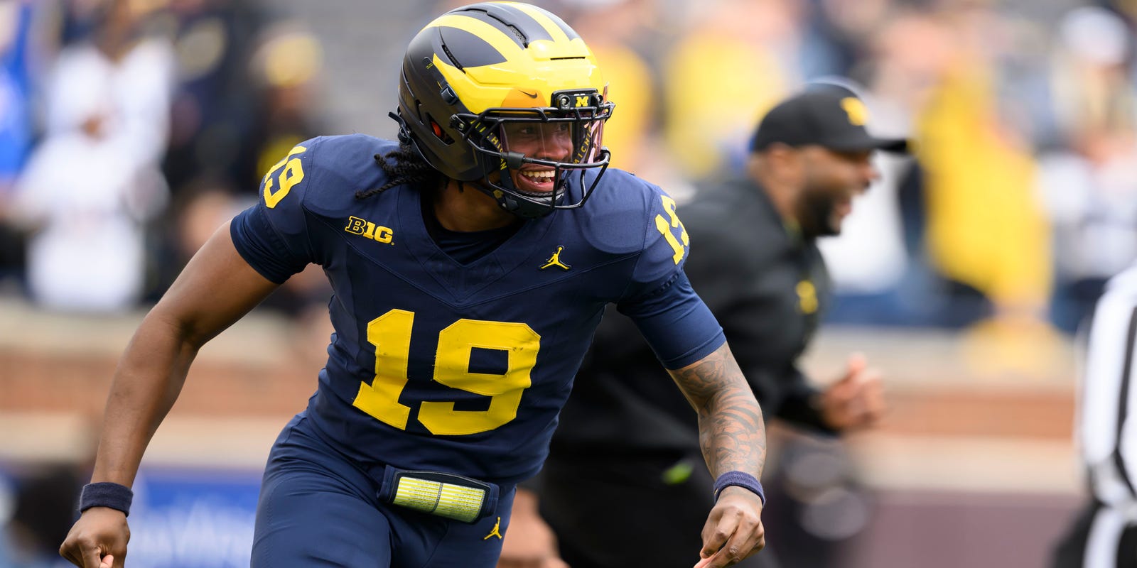 detnews_sports's tweet card. Michigan players have raved about Bryce Underwood’s physical capabilities, but they’re also impressed with how he has handled all the attention.