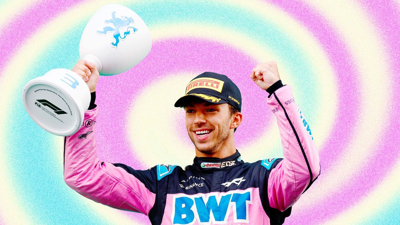 MuscleMilk's tweet card. The Alpine driver told GQ about fasting for gut health, popping pre-race caffeine pills, and the workout secrets he got from the Miami Dolphins.