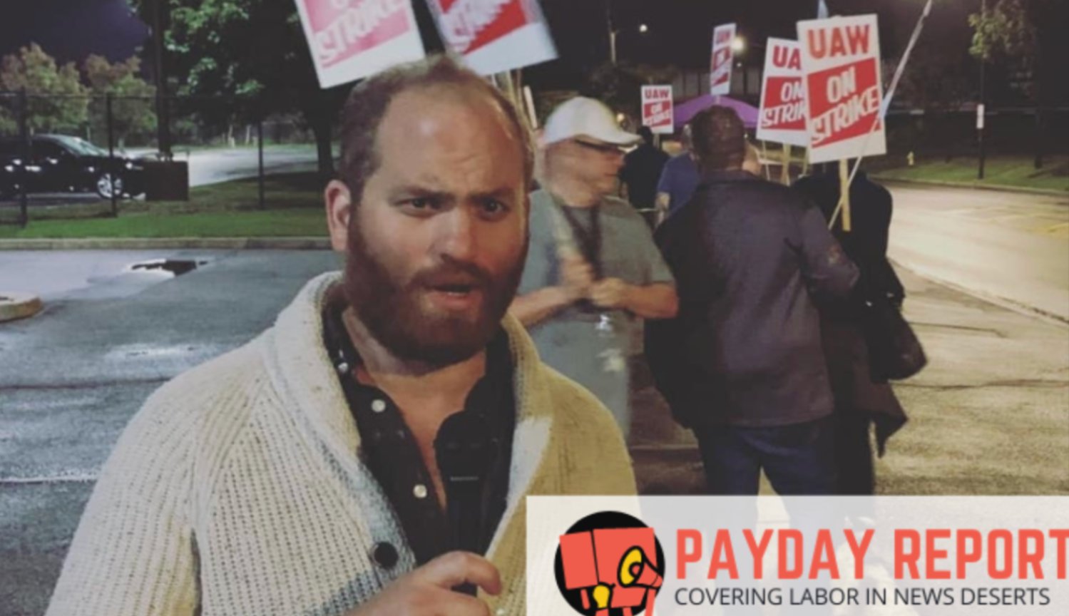 MikeElk's tweet card. As a self-employed labor reporter, I have no paid sick days and worry about money when I take days off.