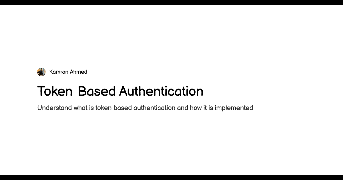 roadmapsh's tweet card. Understand what is token based authentication and how it is implemented