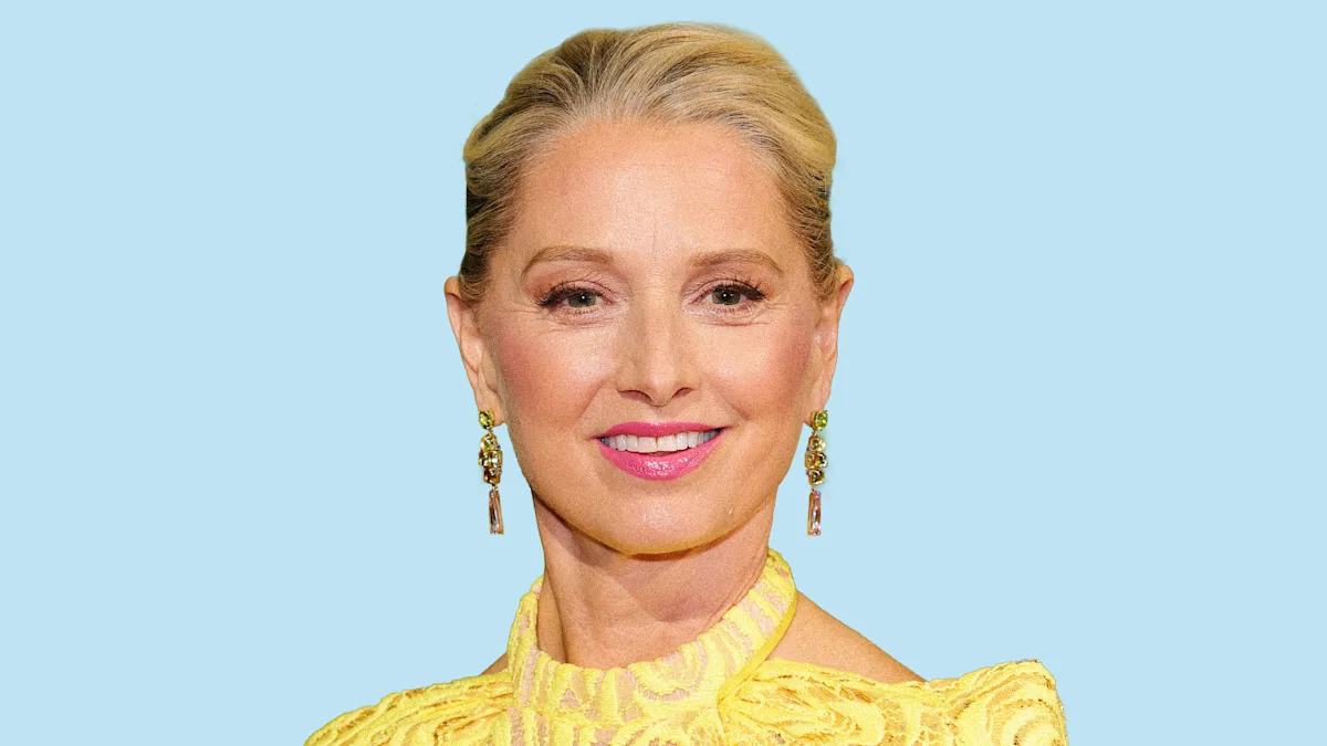 yahoolife's tweet card. "The Pitt" actress on playing "imperfect-looking" women and what marrying Dennis Hopper at 22 taught her about age-gap relationships.