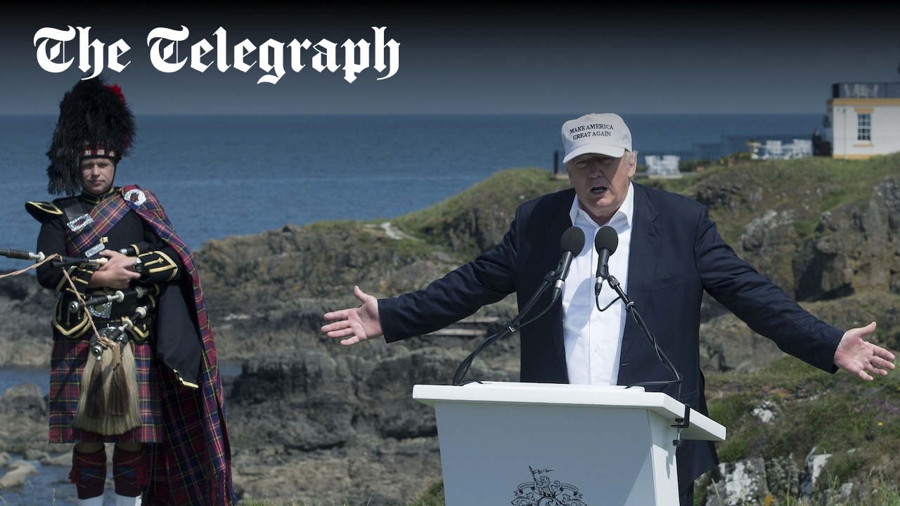 Telegraph's tweet card. ‘It’s our duty,’ says Ian Murray ahead of US president’s return to Scotland on Friday