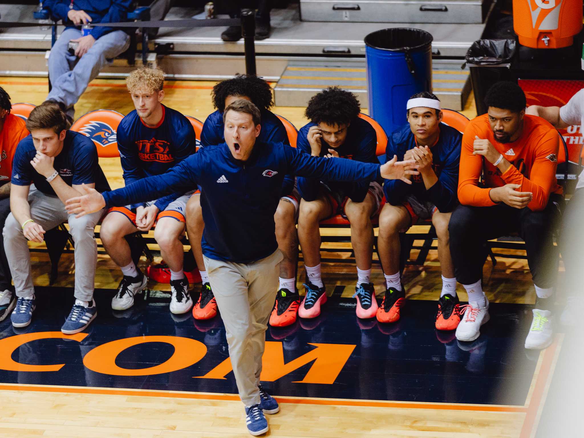 GregLuca's tweet card. With only two scholarship players returning, Roadrunners head coach Austin Claunch focused on adding size and depth through UTSA's roster overhaul.