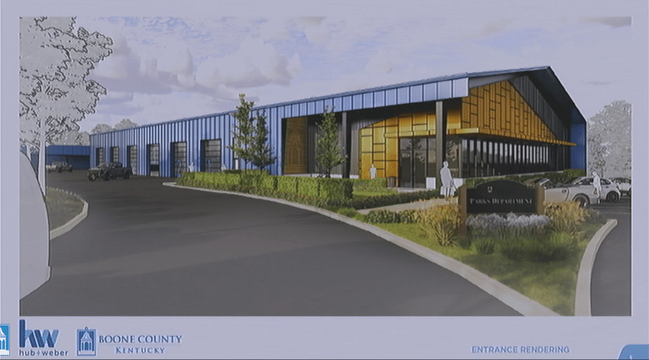 Linknky's tweet card. Boone County approved a $296K change order to stabilize clay soil at the new parks department building site.
