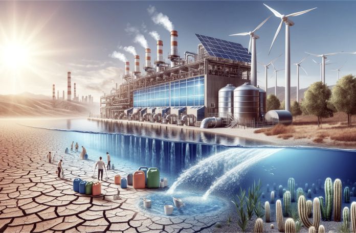 UltraTextual's tweet card. La desalinización proporciona agua potable segura, pero es costosa y consume mucha energía. ¿Cómo hacerla más accesible y sostenible?