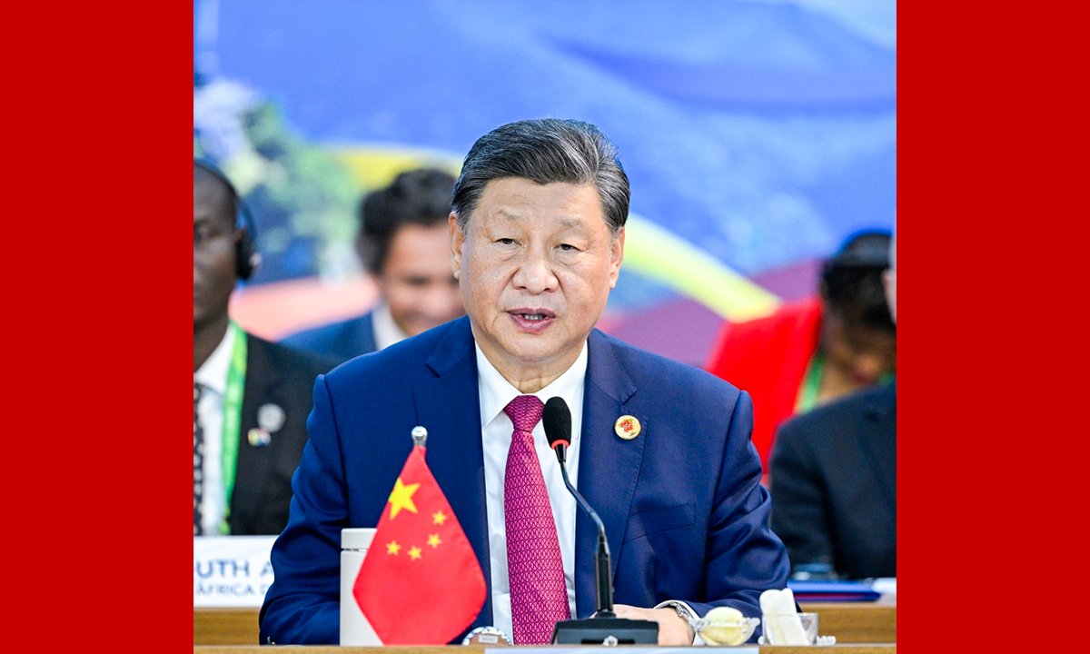 ShefUniPolitics's tweet card. Chinese President Xi Jinping's remarks at the 19th G20 Summit in Rio de Janeiro, Brazil, where he called for building a fair and equitable global governance system and outlined China's eight actions...