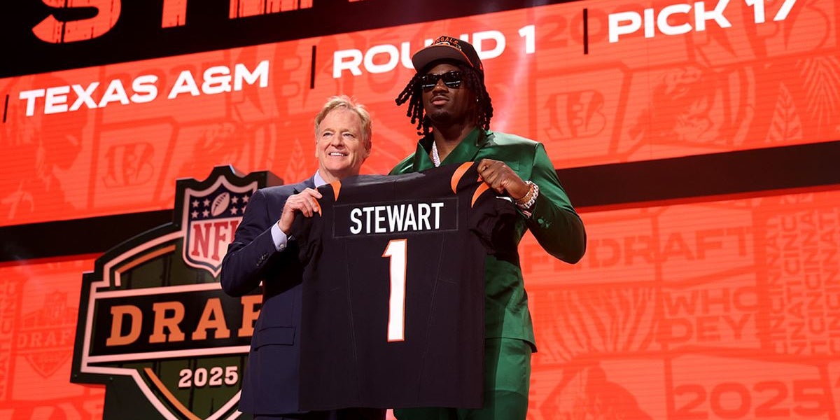 CarterKarels's tweet card. The months-long contract dispute between former Texas A&M defensive end Shemar Stewart and the Cincinnati Bengals is officially over.