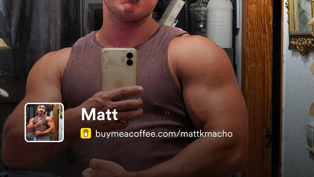 mattkmacho's tweet card. Help me become bigger. Goal is to compete in bodybuilding next year.