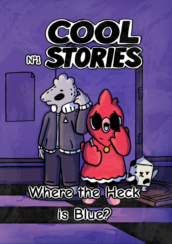 XeniaMeiersonXO's tweet card. Cool Stories Volume 1 Episode 1. Blue is missing, and the Milk Chug is smashed. Can Jo, Ardi and Chugs find Blue Cat? Where the heck is he?