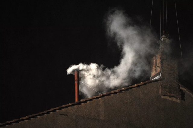 fone41's tweet card. What fascinated me about the recent election of a new pope was how much media time was devoted to pictures of a chimney, waiting for a plume of smoke. Would it be fumata nera, black smoke, indicati…