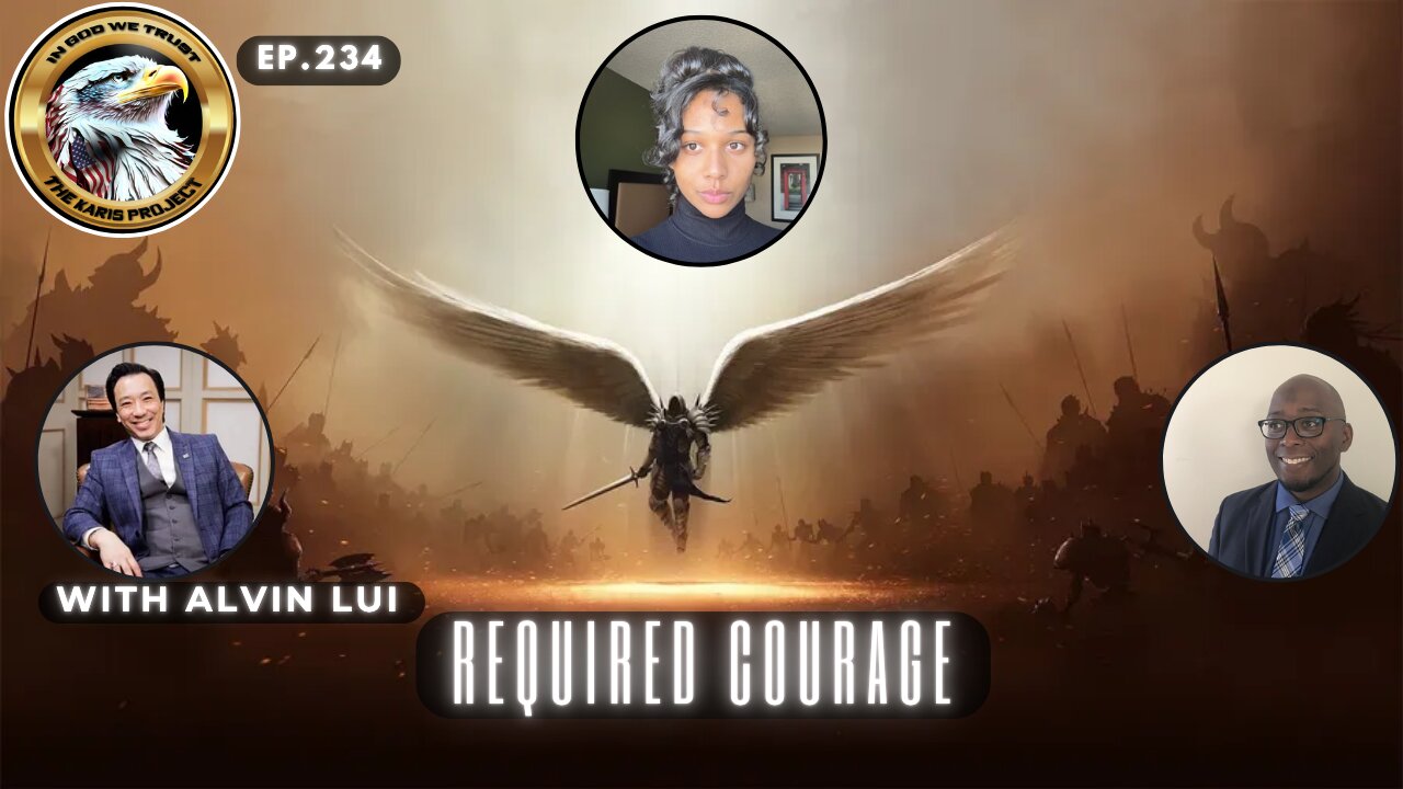 TheKarisProject's tweet card. Get ready for a blazing seismic shift in Ep. 234 – Required Courage on The Karis Project! Dale and Kaysha Richardson team up with Alvin Lui from Courage is a Habit to unfurl a raw, eye-opening exposé—