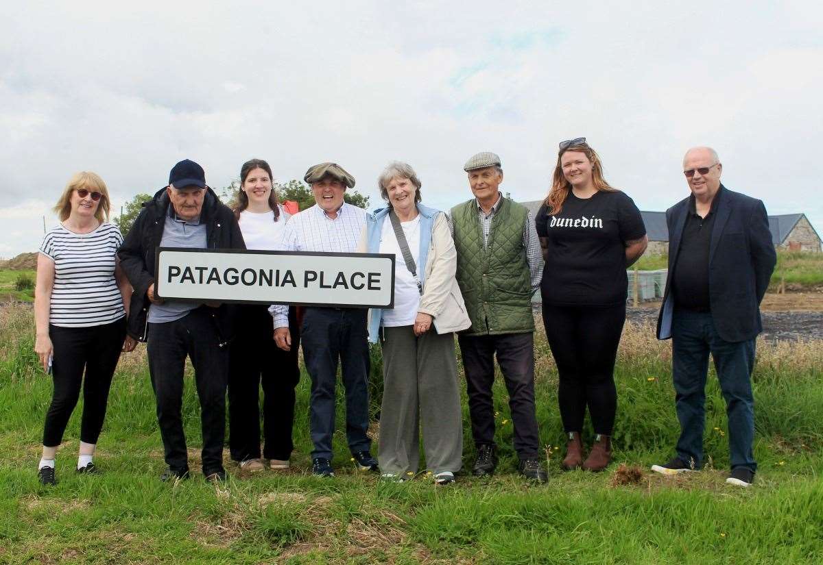 andrew_thin's tweet card. An Argentinian woman fulfilled a long-held dream by travelling to Caithness, and saw a new street sign marking the county’s links with Patagonia.