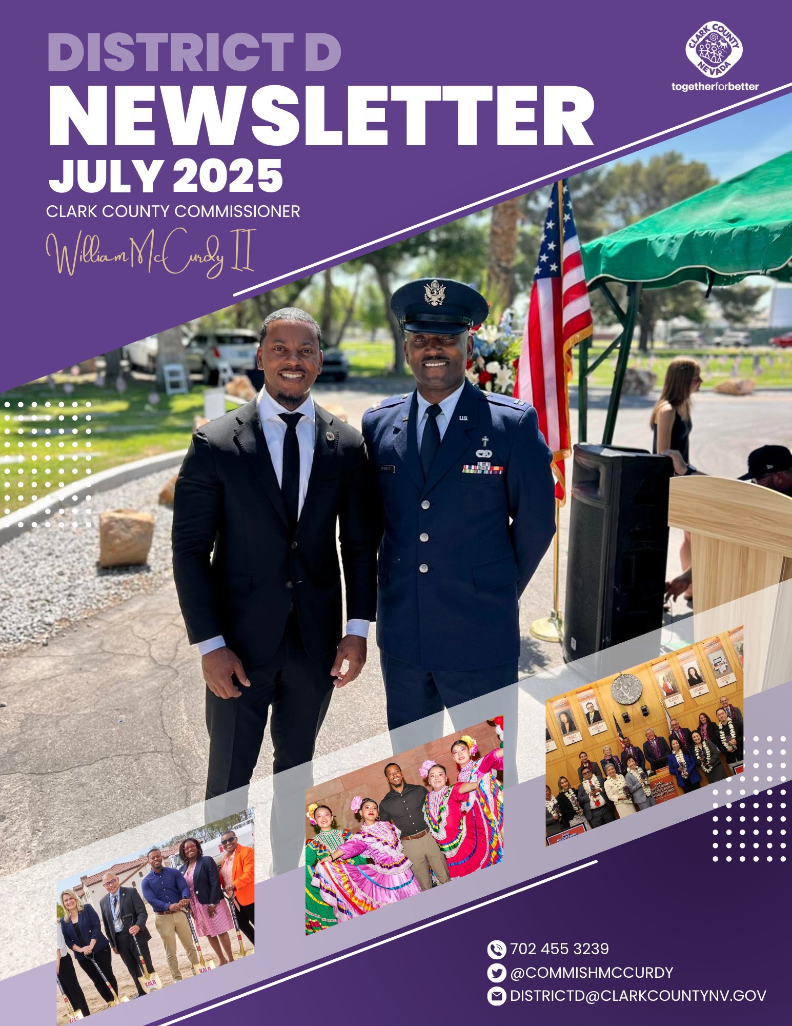 CommishMcCurdy's tweet card. Commissioner McCurdy July Newsletter