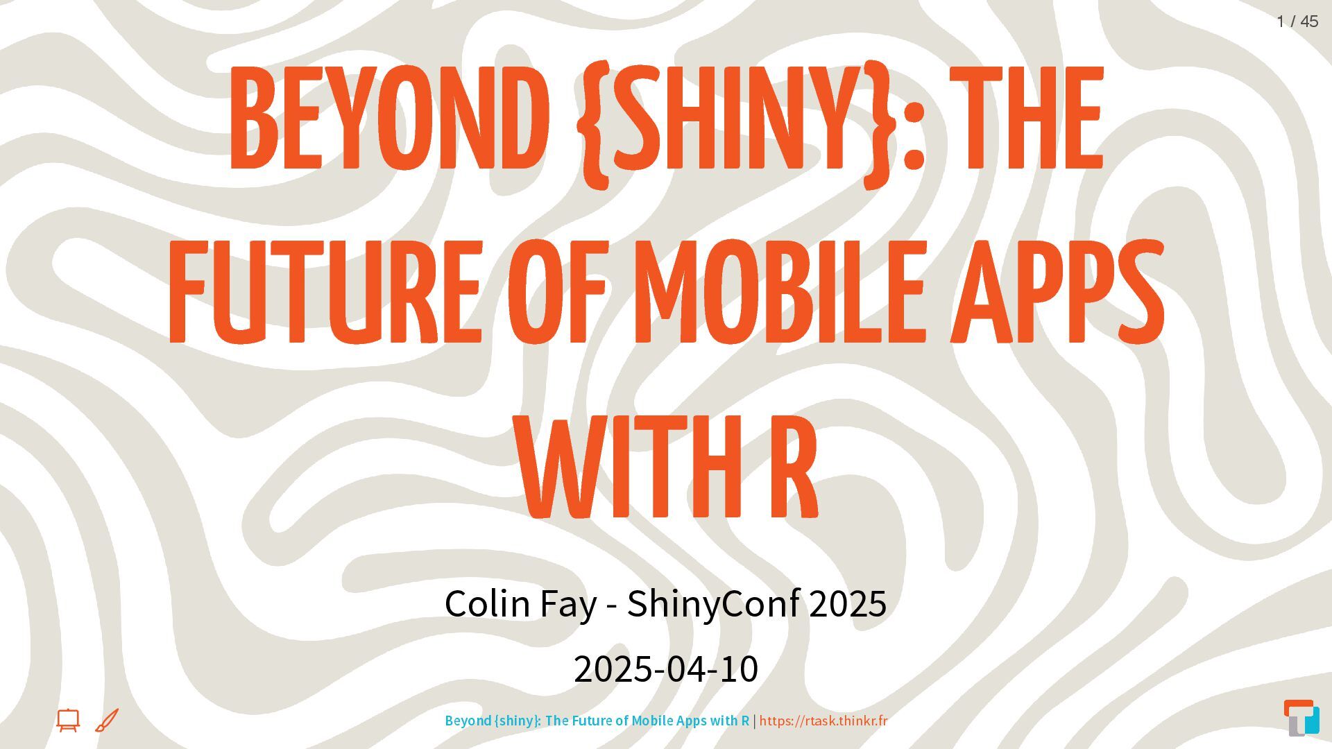 _ColinFay's tweet card. Talk at the ShinyConf 2025