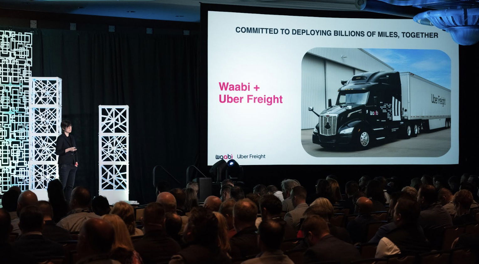 Waabi_ai's tweet card. Waabi CEO Raquel Urtasun says autonomous truck developers should show their safety data rather than make opaque claims about their safety.