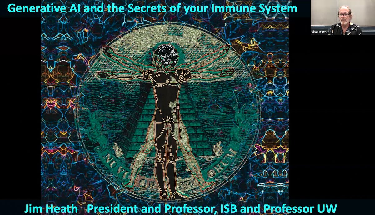isbsci's tweet card. Discover how ISB is using generative AI to unlock immune system insights across aging, cancer, and disease in this Research Roundtable.