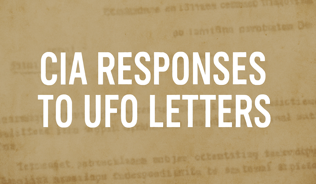 unredactedinfo's tweet card. A newly declassified memo shows CIA analysts in the mid-20th century responding internally to a wave of public letters about unidentified flying objects (UFOs). Rather than expressing alarm, the tone...