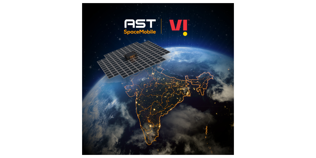 AST_SpaceMobile's tweet card. Vi (Vodafone Idea), India’s leading telecom service provider, and AST SpaceMobile, Inc. (“AST SpaceMobile”) (NASDAQ: ASTS), the company building the first an...