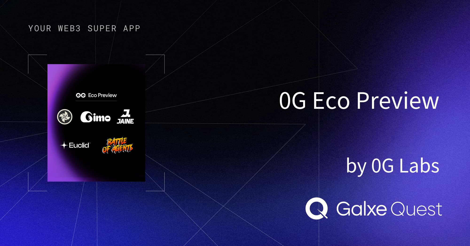 wanghebbf's tweet card. Join 0G Eco Preview by 0G Labs on Galxe. Earn rewards to enhance your web3 presence and reputation.