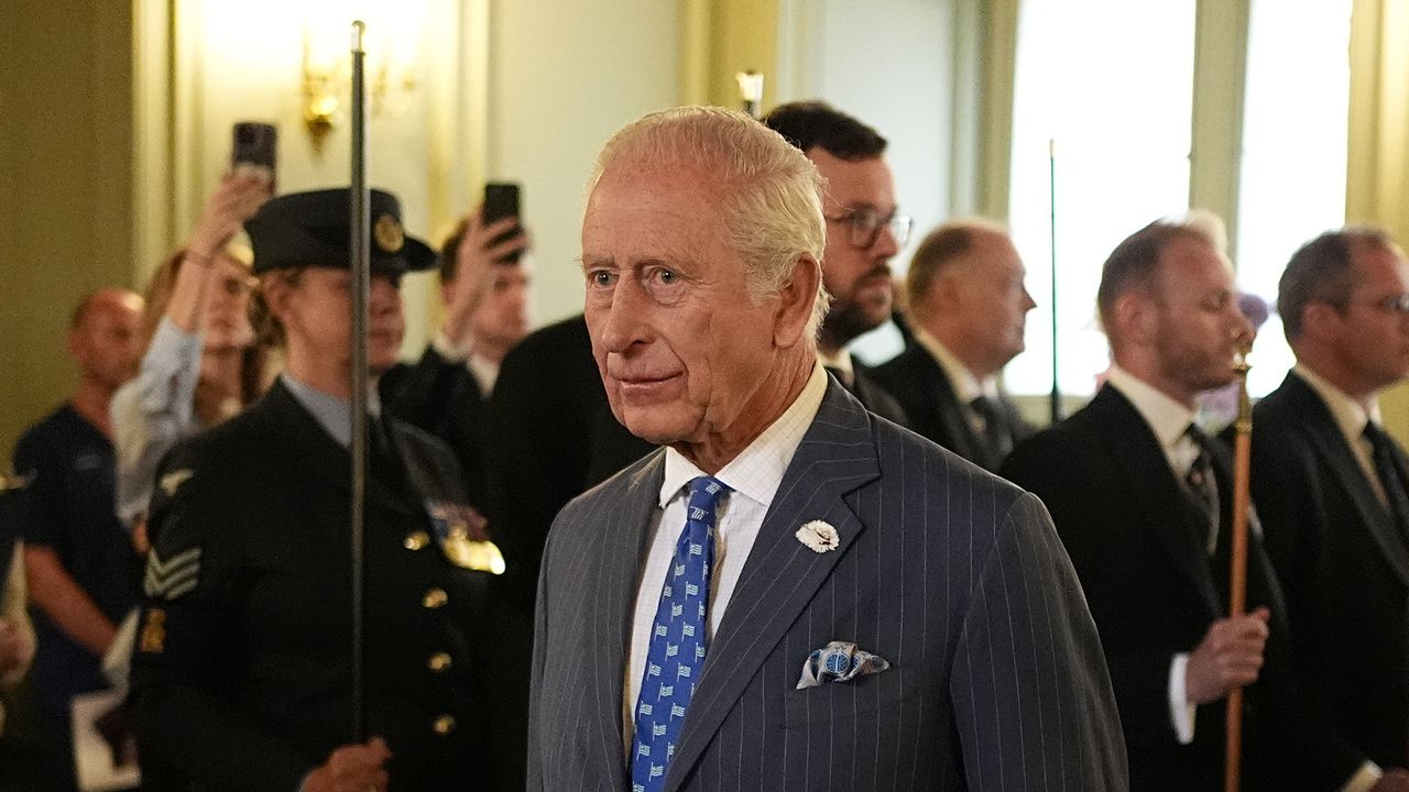 robertct11's tweet card. The monarch attended the service alongside his equerry, Will Thornton, and Sir Clive Alderton, his Principal Private Secretary