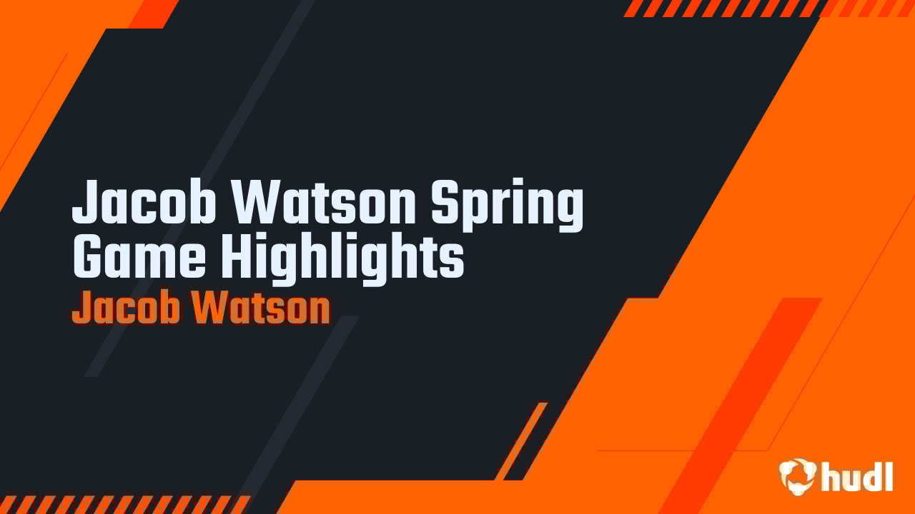 JacobWatson_3's tweet card. Jacob Watson Spring Game Highlights