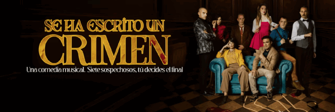 TEATROMADRID's tweet card. Descubre la comedia musical interactiva 'Se ha escrito un crimen' en Madrid. Tú decides el asesino en cada función.