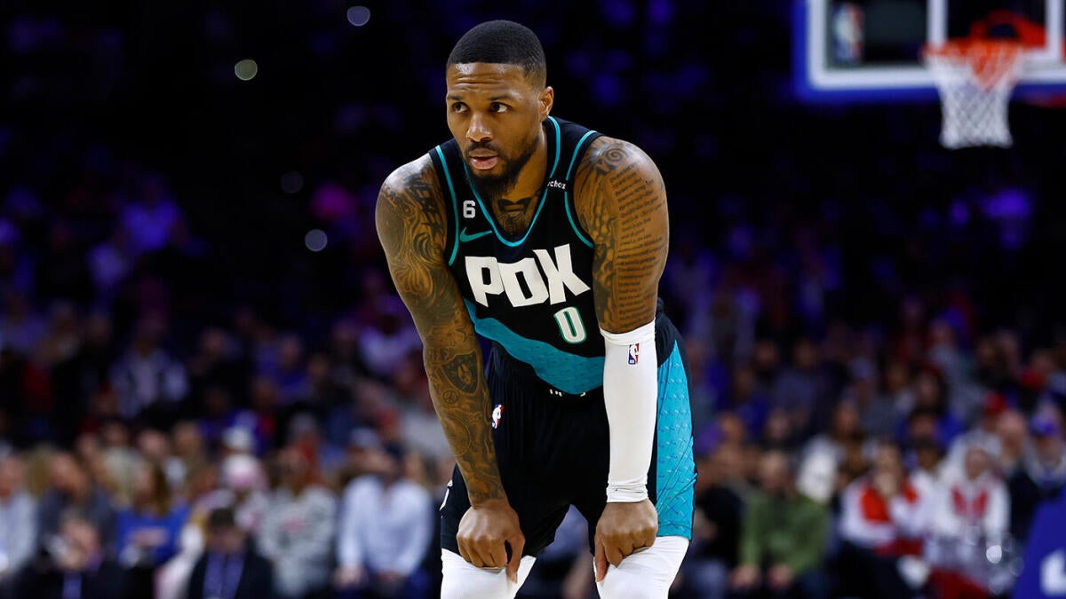 CBSSportsNBA's tweet card. Lillard's age and contract duration pose potential issues