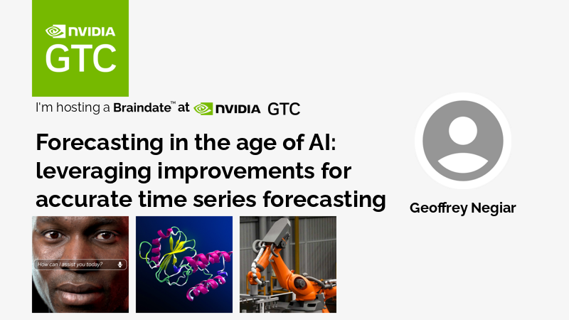 geoffnegiar's tweet card. Forecasting in the age of AI: leveraging improvements for accurate time series forecasting