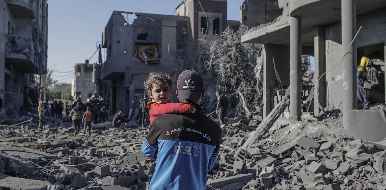 ConversationEDU's tweet card. Prime Minister Anthony Albanese says the situation in Gaza has gone beyond the world’s worst fears as hopes of a truce between Israel and Hamas have been dashed.