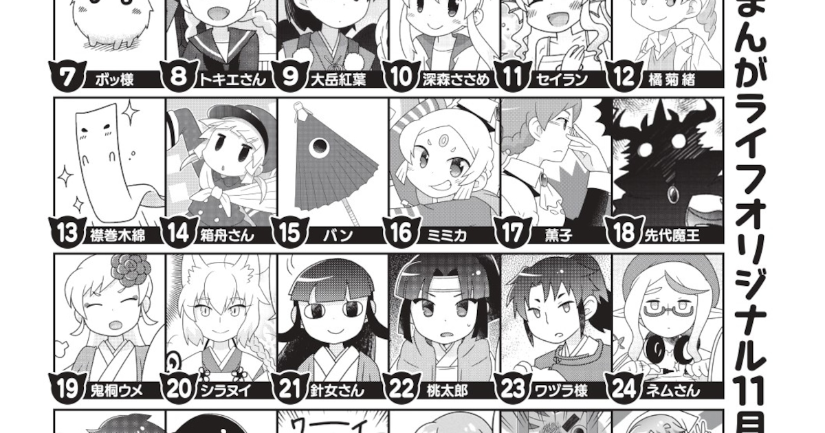i_moni's tweet card. ふかさくえみ「鬼桐さんの洗濯」が連載100回に到達。これを記念して、本日7月11日発売のまんがライフオリジナル8月号（竹書房）ではキャラクター人気投票が開催されている。
