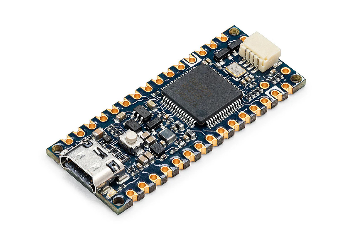 linuxdevices's tweet card. Arduino has shrunk the UNO R4 with the Arduino Nano R4 board equipped with the same 48 MHz Renesas RA4M1 32-bit Arm Cortex-M4F microcontroller, but