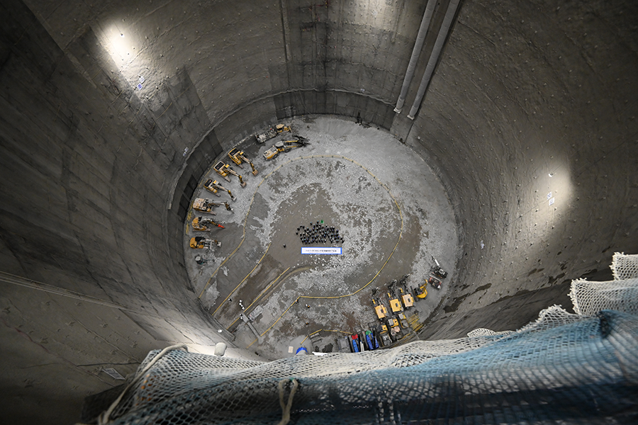UTokyo_News_en's tweet card. Tour of Hyper-Kamiokande’s Massive Vertical Cavern Held in Hida, Japan | The University of Tokyo