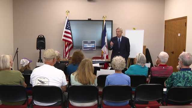KCCINews's tweet card. Tom Vilsack promotes rural investment, bipartisan cooperation in Boone forum