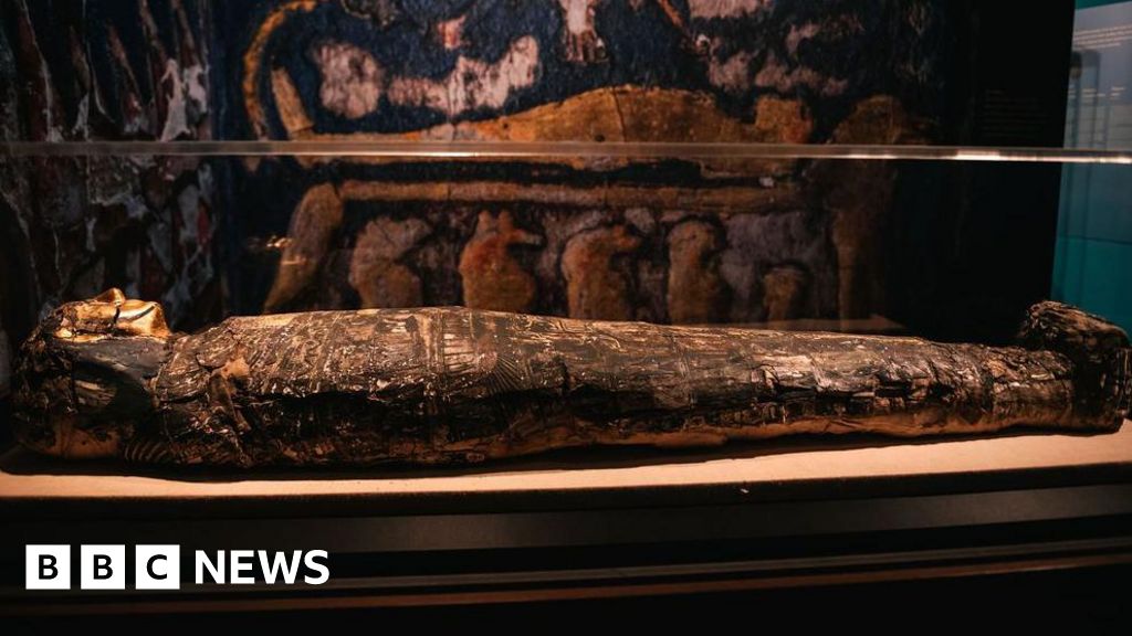 BBCDerby's tweet card. A museum ethics expert has been in Derby to discuss why people go and visit mummified remains.