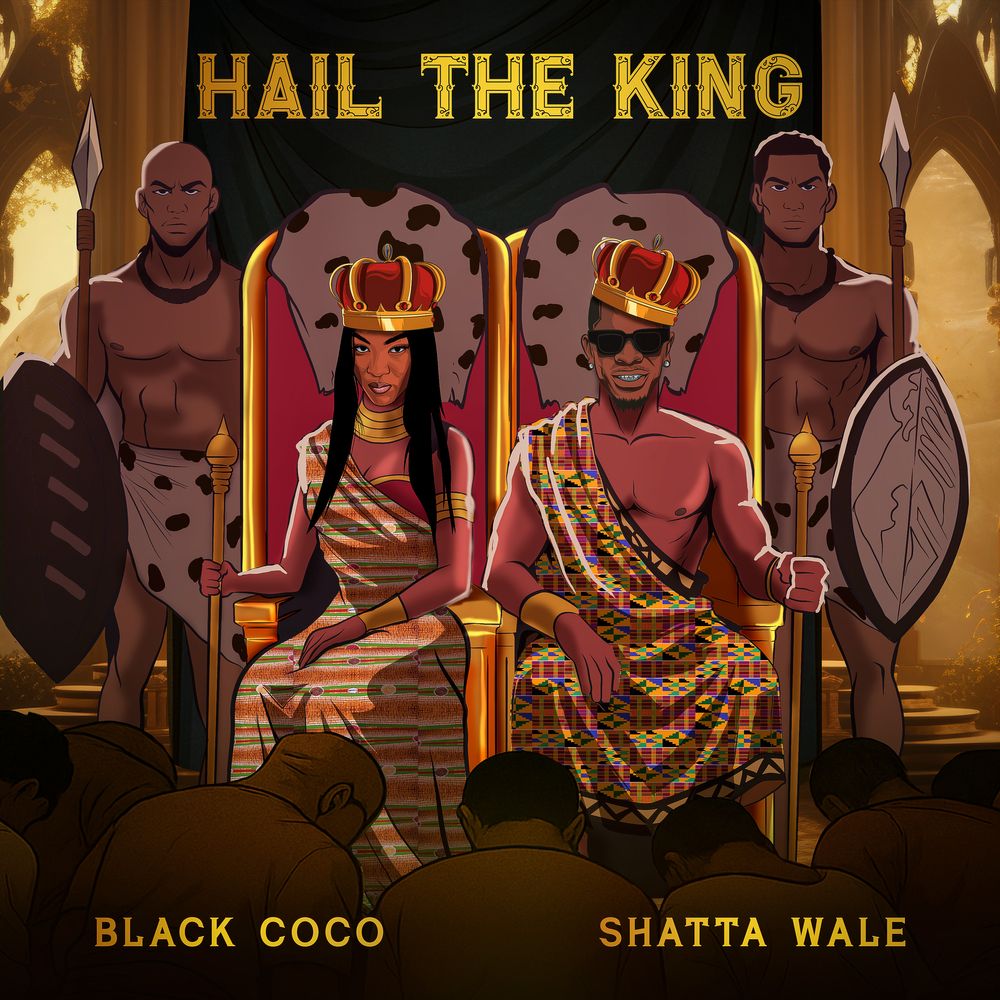 ShattaJu's tweet card. Stream HAIL THE KING song from Black Coco & Shatta Wale. Producer: MarkDat. Release Date: July 25, 2025.