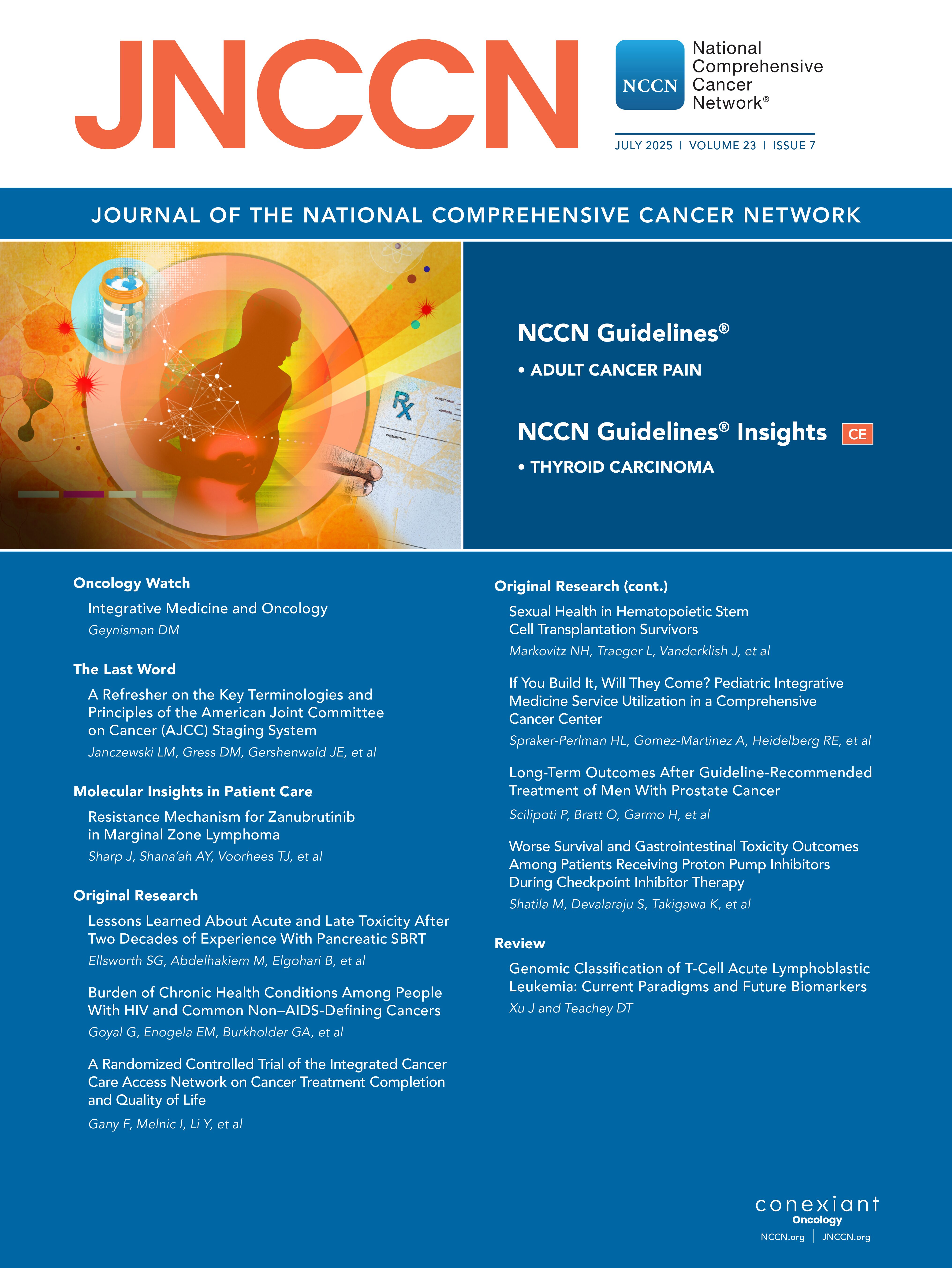 VCCLibrary's tweet card. The NCCN Clinical Practice Guidelines in Oncology (NCCN Guidelines) for Adult Cancer Pain provide recommendations for the comprehensive management of pain in patients with cancer. This article will...
